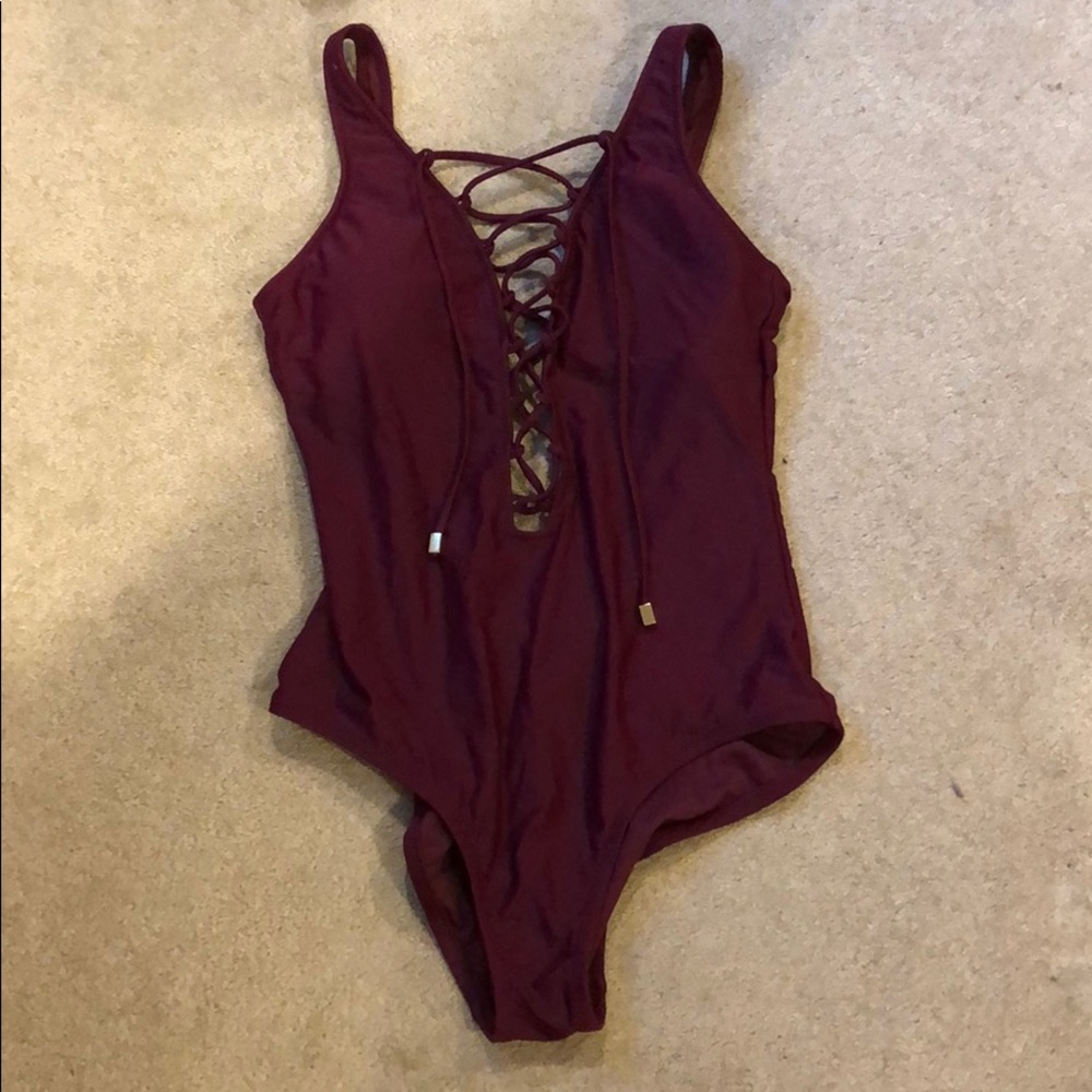 One piece bathing suit